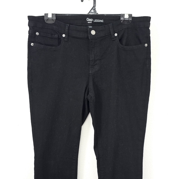 Gap Black Stretch Leggings Jeans Women's 14 - Picture 2 of 5